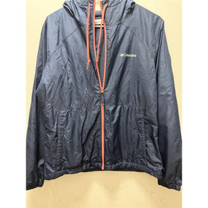 Woman’s Columbia Navy Coral Windbreaker Jacket M